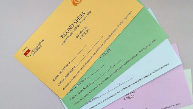 Ogni Comune decide le modalit&agrave; di erogazione dei buoni spesa disposti a seguito dell'emergenza da Covid-19