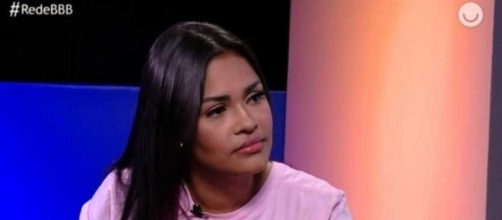 Flayslane durante entrevista para o Rede BBB. (Reprodu&ccedil;&atilde;o/TV Globo)