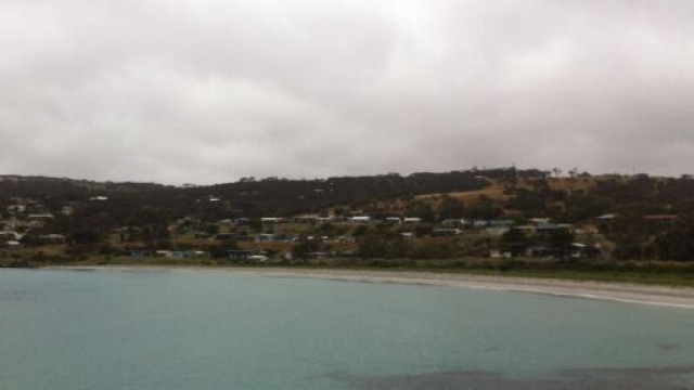 veduta di Penneshaw arrivando in traghetto