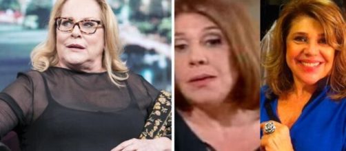 T&acirc;nia e Lucinha fizeram parte do elenco da novela Esmeralda junto com alguns companheiros. (Fotomontagem)