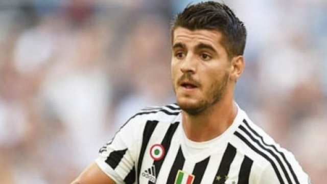 Alvaro Morata, nella foto con la maglia della Juventus.