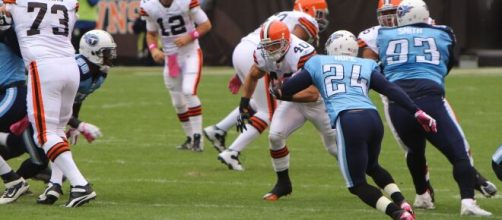 Peyton Hillis rushed for over 1,000 yards in 2010. [Image Source: Flickr | Devin McCallion]