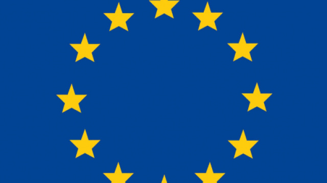 La bandiera dell'Unione europea.