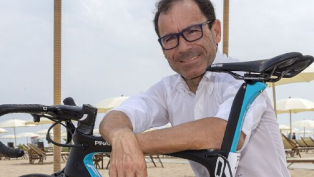 Il commiasario tecnico della Nazionale di ciclismo Davide Cassani.