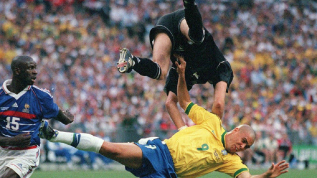 Ronaldo lors de la finale de coupe du monde 98 face &agrave; la France