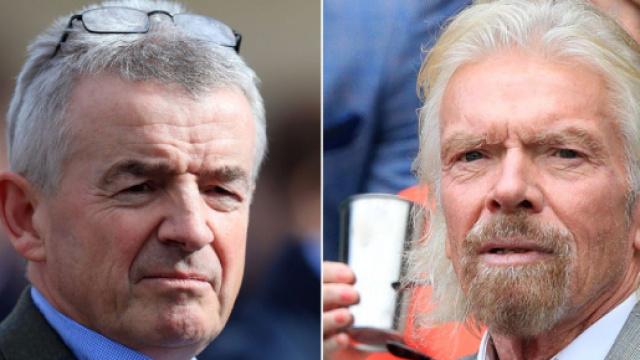 Ryanair contro Virgin Atlantic, O'Leary: 'Ridicola. Branson pu&ograve; salvarsi da solo'