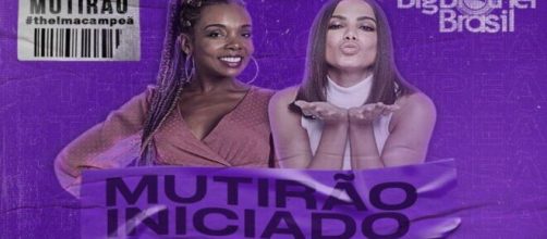 Anitta convocou mutir&atilde;o para que Thelma ganhe o BBB (Reprodu&ccedil;&atilde;o/@anitta)
