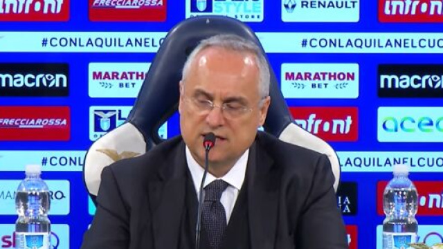 Claudio Lotito accetterebbe una finale scudetto contro la Juventus.