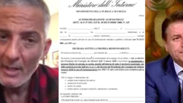 Rosario Fiorello e Giuseppe Conte.