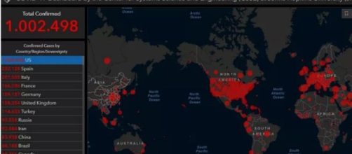 EUA t&ecirc;m m&eacute;dia de 30 casos a cada 10 mil pessoas (Imagem: Reprodu&ccedil;&atilde;o/Johns Hopkins University)
