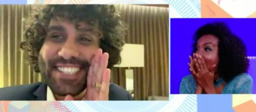 Thelma fala com o marido durante Rede BBB. (Reprodu&ccedil;&atilde;o/TV Globo)