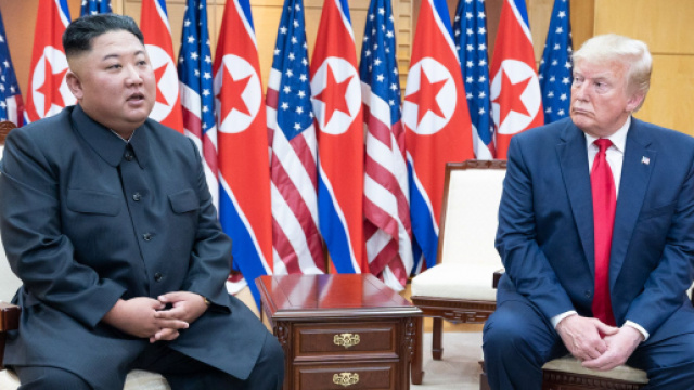 Kim Jong-un e Donald Trump nel 2018 a Singapore