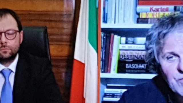 L'imprenditore Renzo Rosso ospite di Quarta Repubblica insieme al Ministro Patuanelli