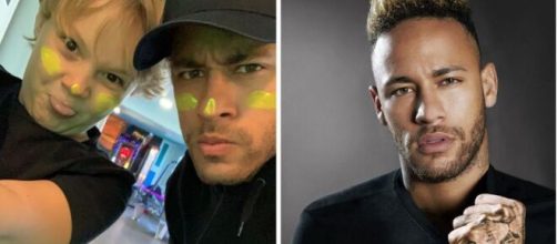Neymar estreou no time profissional do Santos no dia 07 de mar&ccedil;o de 2009, com apenas 17 anos. (Foto/Montagem Instagram)