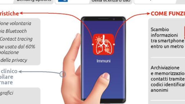Coronavirus, l'app Immuni sar&agrave; rilasciata a maggio.