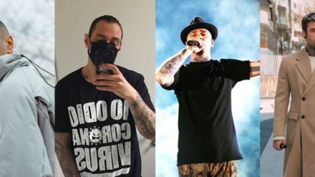 Fabri Fibra, Marracash, Fedez e J-Ax nel remix del brano 'Il cielo &egrave; sempre pi&ugrave; blu'