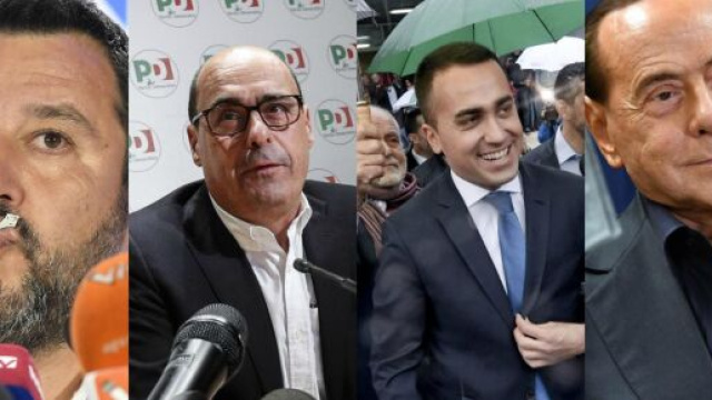 Sondaggio Emg: in calo Lega e Pd, stabile il M5S mentre risale Forza Italia