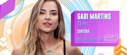 "BBB20": Gabi Martins &eacute; o novo anjo. (Reprodu&ccedil;&atilde;o/TV Globo)