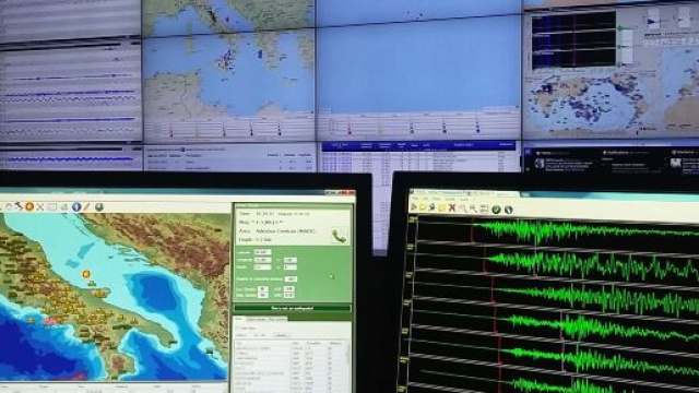 Un sismografo di INGVterremoti.