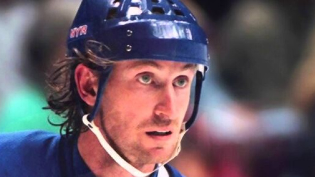 Wayne Gretzky avec les Rangers (Credit : Twitter officiel NHL)