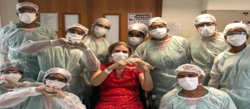 Covid-19: Mulher de 57 recebe alta ap&oacute;s ficar internada por conta do v&iacute;rus. (Arquivo Pessoal)