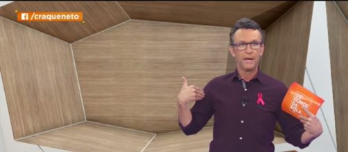 Neto apresenta o programa "Os Donos da Bola" na Band. (Reprodu&ccedil;&atilde;o/TV Band)