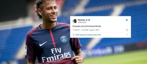 Tweets antigos de Neymar Jr. fazem sucesso at&eacute; hoje. (Fotomontagem)