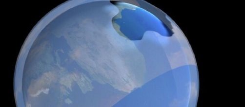 Agujero formado en la capa de ozono.