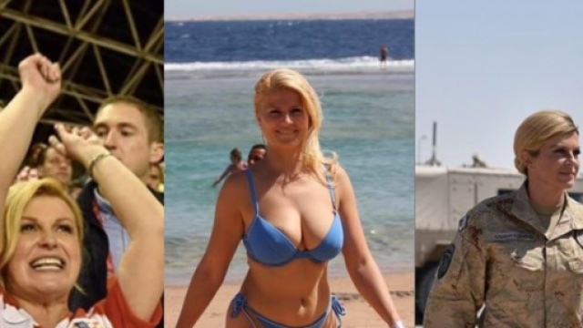 Ce que l'on ignore sur la pr&eacute;sidente croate - photo montage compte Instagram