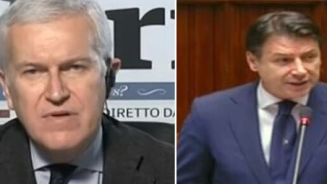 Maurizio Belpietro e Giuseppe Conte.