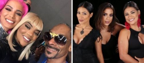 Anitta j&aacute; teve desentendimento com Ludmilla e Simaria que faz dupla com Simone. (Reprodu&ccedil;&atilde;o/Montagem)