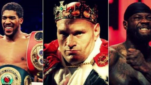 Anthony Joshua, Tyson Fury e Deontay Wilder.