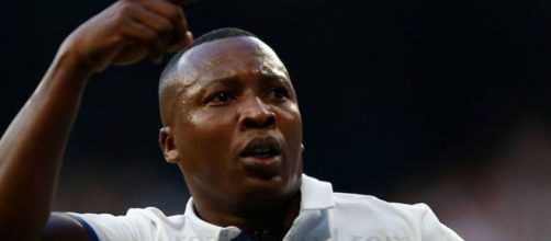 Congo, con la camiseta del Real Madrid