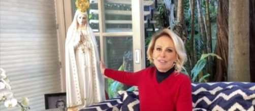 Apresentadora Ana Maria Braga faz agradecimento. (Reprodu&ccedil;&atilde;o/Globoplay)