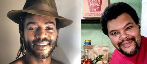 Jonathan Azevedo chora ao falar de Babu Santana. (Reprodu&ccedil;&atilde;o/Instagram/@negblack/@babusantana)