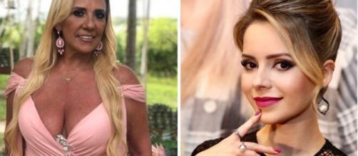 Rita Cadillac e Sandy, se casaram virgens. (fotomontagem)