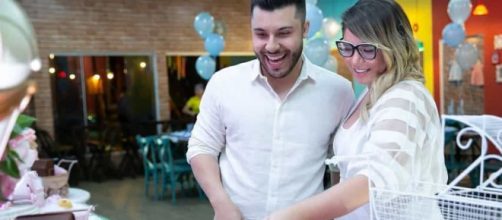 Sertanejos Murilo Huff e Mar&iacute;lia Mendon&ccedil;a tiveram o menino L&eacute;o no final de 2019. (Arquivo Blasting News)