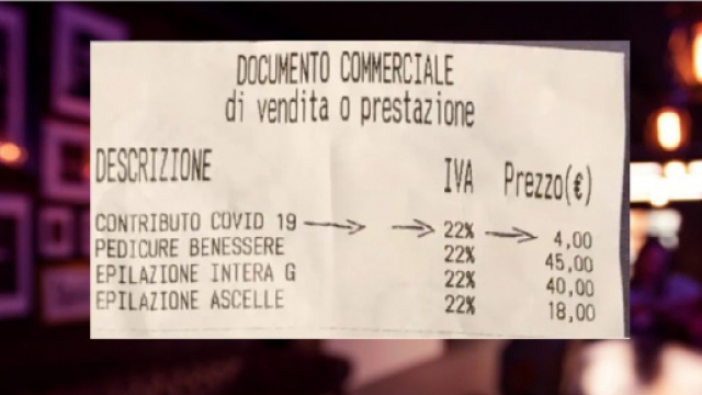 Fase 2, negli scontrini spunta la 'tassa Covid'