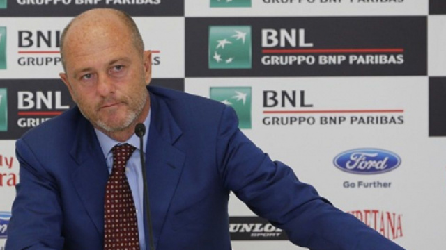Il presidente della Federtennis, Angelo Binaghi.