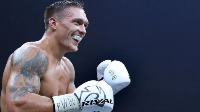 Oleksandr Usyk, ex campione indiscusso dei pesi massimi leggeri.