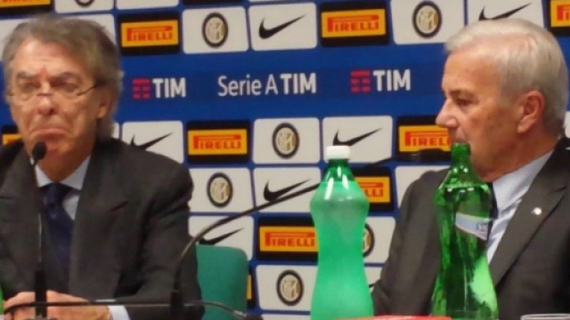 Massimo Moratti e Gigi Simoni ai tempi dell'Inter.