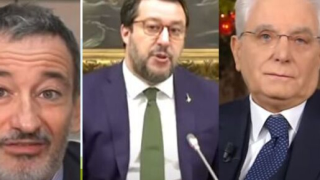 Pietro Senaldi, Matteo Salvini e Sergio Mattarella.