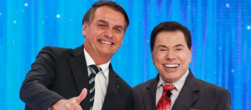 Silvio Santos e Jair Bolsonaro. (Reprodu&ccedil;&atilde;o/SBT)