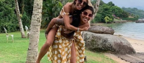 Ludmilla e esposa Brunna Gon&ccedil;alves. (Arquivo Blasting News)
