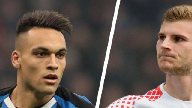 Da sinistra, Lautaro Martinez e Timo Werner.