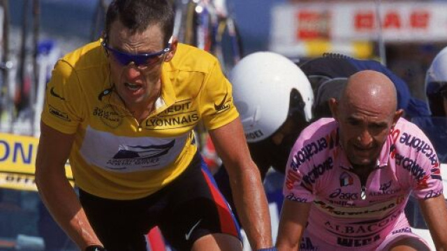 Lance Armstrong e Marco Pantani.