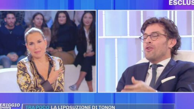 Pomeriggio Cinque, Raffaello Tonon ospite del programma di Barbara d'Urso.