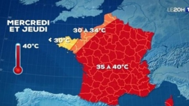 M&eacute;t&eacute;o : l'&eacute;t&eacute; devrait &ecirc;tre tr&eacute;s chaud et France et en Europe - capture d'&eacute;cran m&eacute;t&eacute;o TF1