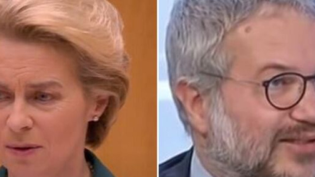 Ursula Von der Leyen e Claudio Borghi.