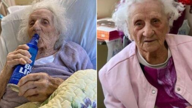 Usa, anziana di 103 anni guarisce dalla Covid-19 e beve la sua birra preferita